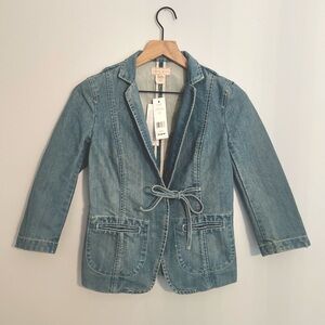 Y2K Denim Crossover Jacket